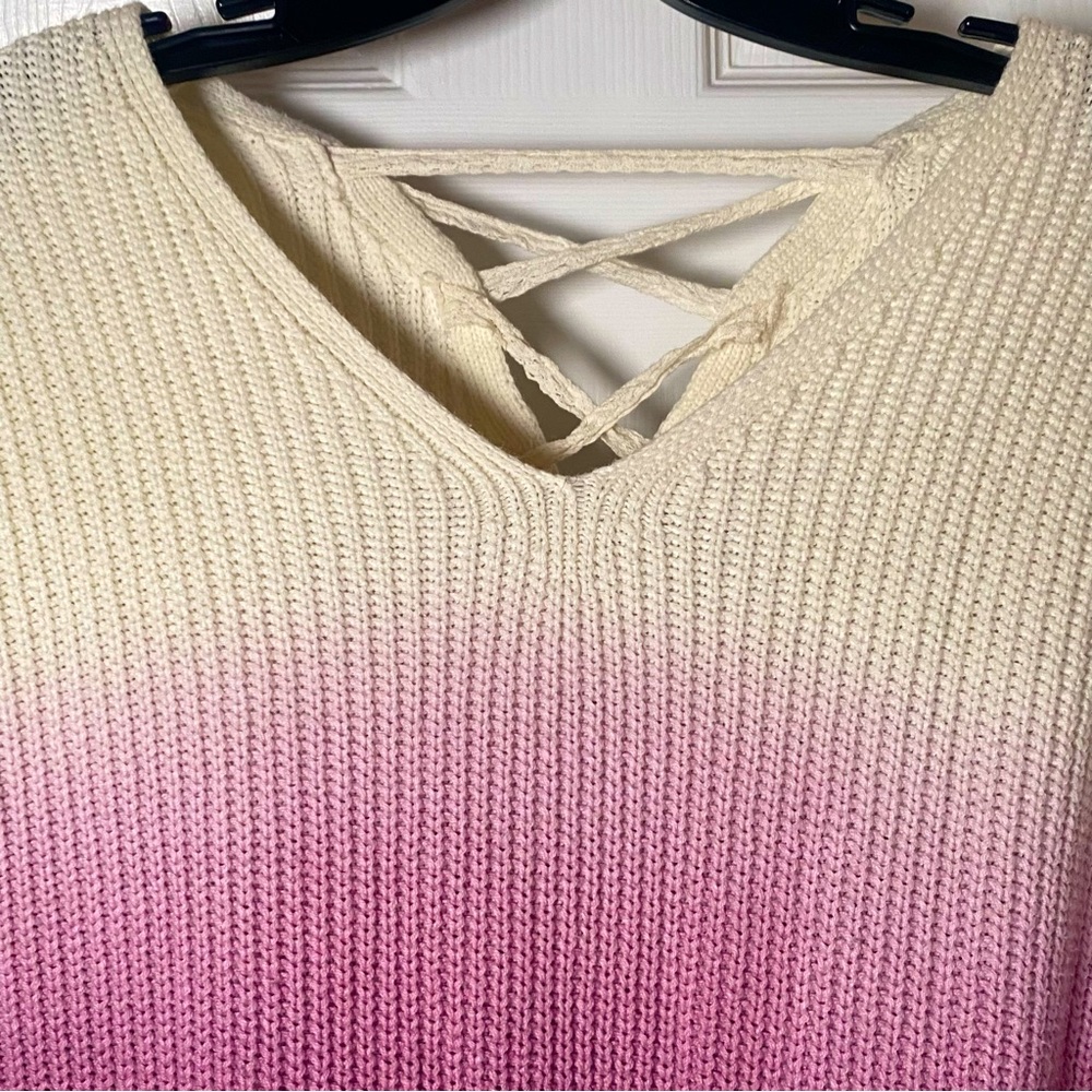 Ombre pink/lavender Sweater
